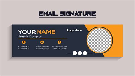 Email signature template design. Corporate email signature banner 29821486 Vector Art at Vecteezy