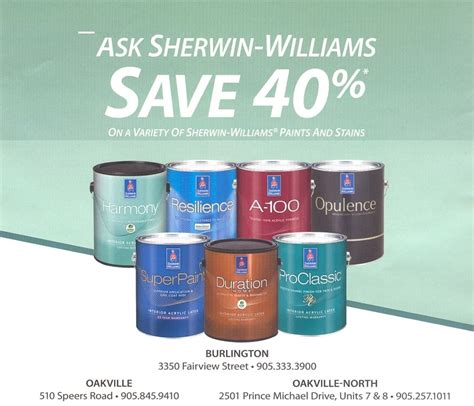 Sherwin Williams: Save 40% Off on a Variety of Paints and Stains | Canadian Freebies, Coupons ...