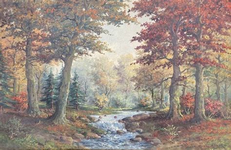 American Impressionist Landscape, Signed