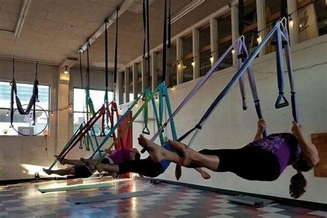 Yoga Trapeze Aerial Yoga class at Gravity Yoga