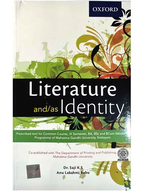 Buy Online-LITERATURE and/as IDENTITY - Geo Book