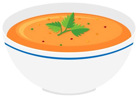 Bowl of pumpkin soup 372810 Vector Art at Vecteezy