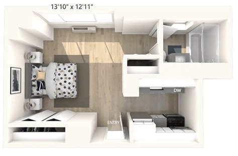 Studio Apartment Floor Plan 350 Sq Ft | Viewfloor.co