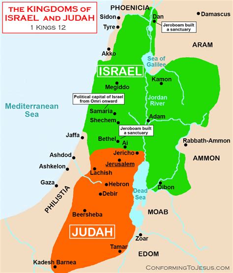 Map Of Israel Old Testament - Abbe Lindsy