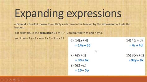 Master Algebraic Expressions