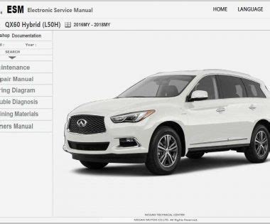 2014-2020 Infiniti QX60 Hybrid Workshop Service Repair Manual Wiring Diagram | Super Luxury Cars ...