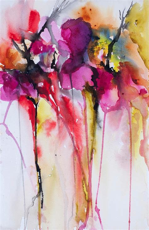 Watercolor Abstract Flowers Wallpapers