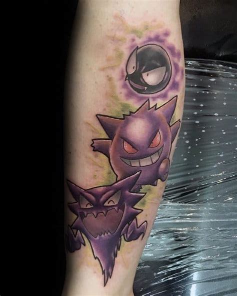 60 Gengar Tattoo Designs For Men - Pokemon Ink Ideas