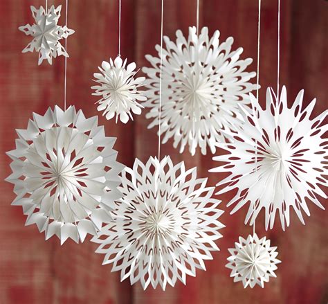 Pleated Paper Snowflakes | Paper flowers, Christmas diy, Paper ornaments