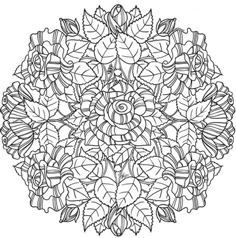 Nature Mandala Coloring Pages Printable - coloringpages2019