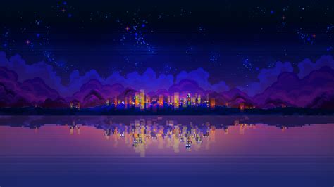 Pixel Art Landscape Wallpaper