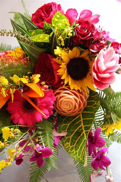 The Flower Magician: Tropical Sunshine Wedding Bouquet