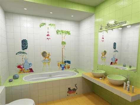 50 Kids Bathroom Decor Ideas 2020 UK - Round Pulse