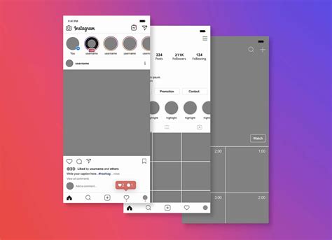 Free Instagram Mobile Mockup (PSD)