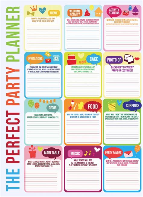 5 Party Planning Templates - Excel xlts