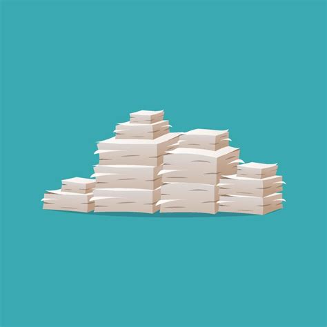 Pile of paper vector design illustration isolated 5130045 Vector Art at Vecteezy