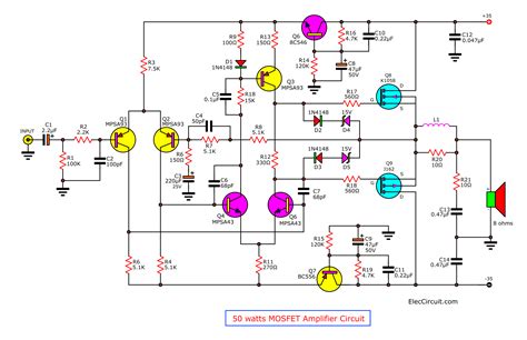 Amplifier Circuit Schematic Diagram