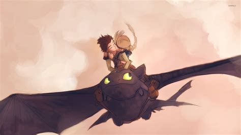 How To Train Your Dragon Astrid And Hiccup Kiss