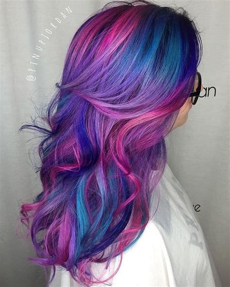 pink and purple hair colour - Gigi Cote