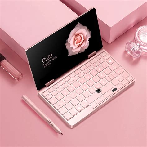 New Onemix 2s pink cat laptop 7" MINI notebook RAM 8GB ROM 256GB Windows 10 business Office ...