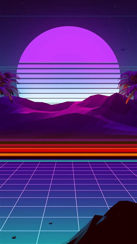 Retrowave, abstract digital, bright, digital, neon, retro, theme, HD phone wallpaper | Peakpx