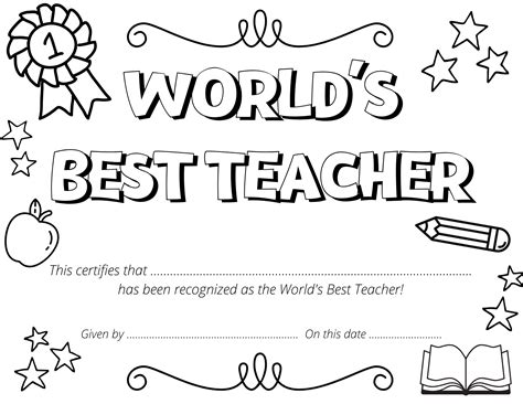 Teacher Appreciation Coloring Pages Printable