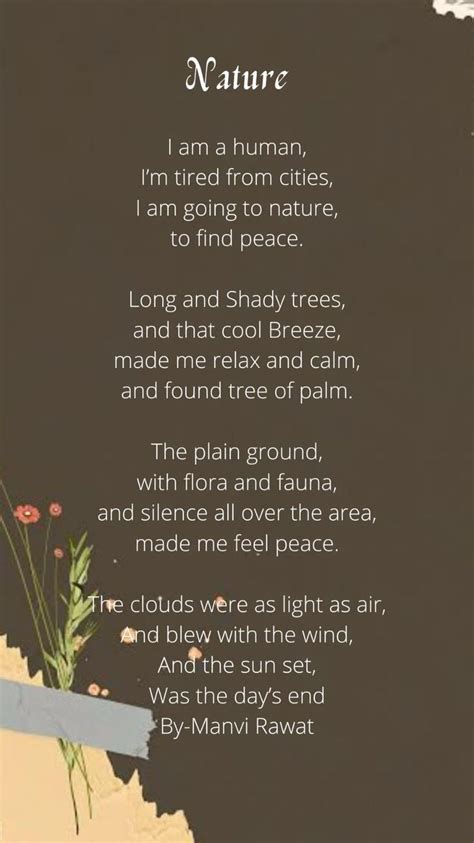 Nature in 2023 | Short poems about nature, Poem about nature beauty, Nature poem