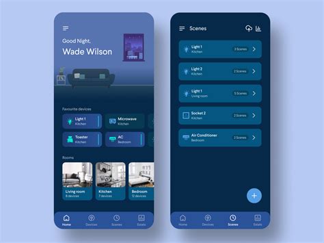 Smart Home V2.0 | Mobile app design inspiration, Mobile app design, App design