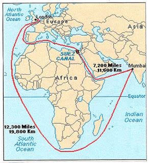 World Map Suez Canal - Trixy Hermione