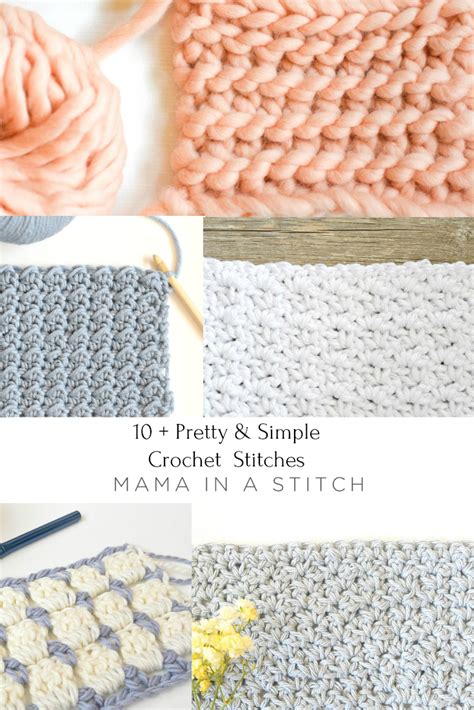 Pretty & Simple Crochet Stitches To Try - Free Patterns – Mama In A Stitch