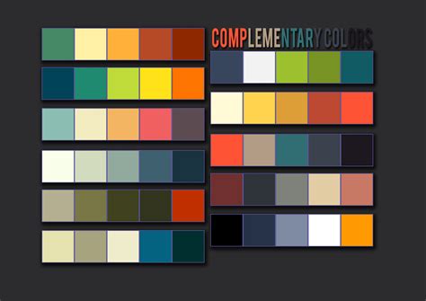 the color scheme for complementary colors