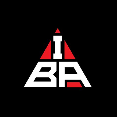 IBA triangle letter logo design with triangle shape. IBA triangle logo design monogram. IBA ...