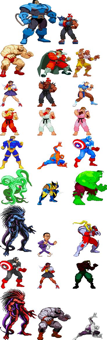 Marvel Super Heroes VS Street Fighter by flashcs on DeviantArt