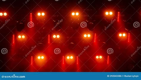 Colorful Concert Lights on Empty Stage Stock Photo - Image of color, dark: 292043386