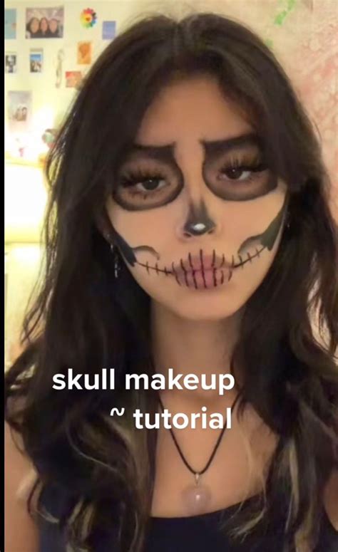 Halloween makeup skeleton easy | Korkunç makyaj, Parti makyajı, Cadılar bayramı makyajı