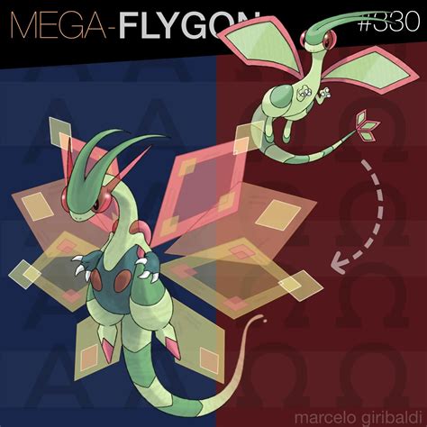 Pokemon Fan Comes Up With Neat Mega Evolution Concept Art for Flygon