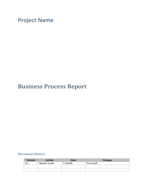 Business Process Report