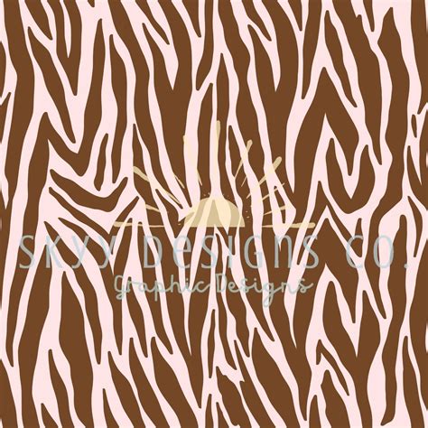 Pink Tiger Animal Print Digital Seamless Pattern for Valentine's Fabrics and Surface Printing - Etsy