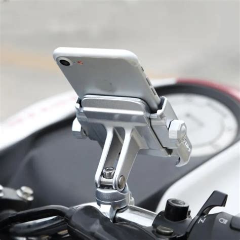 MOTOWOLF Metal Bike Bicycle Motorcycle Handlebar Mount Holder 360 Degrees Rotation Phone Holder ...