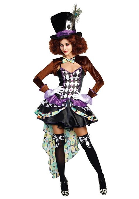 Raving Mad Hatter Women's Costume | Mad Hatter Costumes