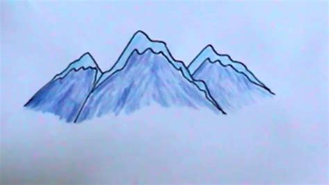 How To Draw Snowy Mountains