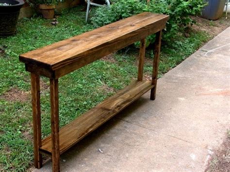 60 Rustic Console Table Extra Narrow Sofa Table Entryway