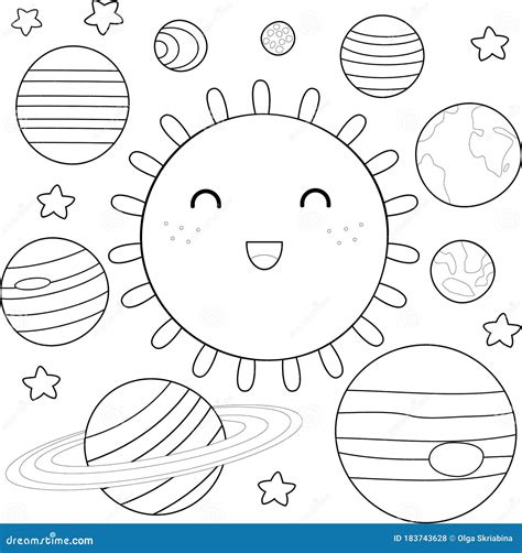 Space Solar System Planets Coloring Page For Kids Printable Planet | Images and Photos finder