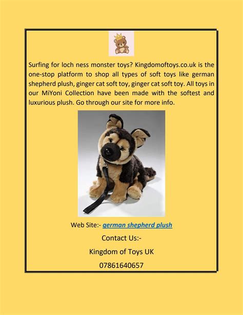 German Shepherd Plush | Kingdomoftoys.co.uk by kingdomoftoys - Issuu