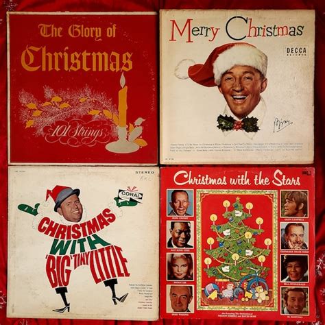 Vintage Christmas Record Album Covers Random Lot no Vinyl | Etsy