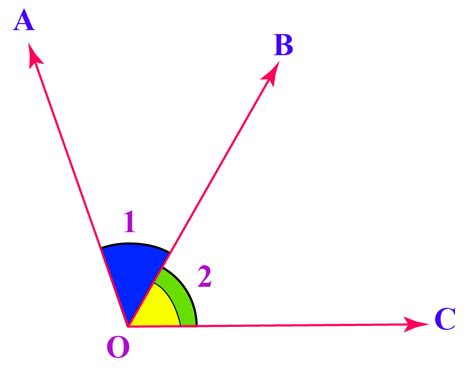 Adjacent definition, facts and solved examples - Cuemath