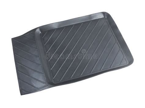 Black Rubber Car Mats Isolated on a White Background. Stock Image - Image of universal, front ...