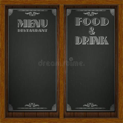 Menu wood board design stock vector. Illustration of plank - 106505194