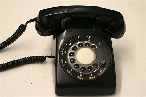 Evolution of Technology Remembers Old Rotary Dial Telephones