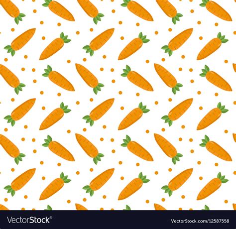 Carrot seamless pattern endless background Vector Image